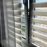 Рулонная штора с цепочкой День/Ночь Канзас белый (80х160 см)