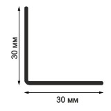 Угол двухсторонний с тиснением Grace (30х30 мм) Орех антик