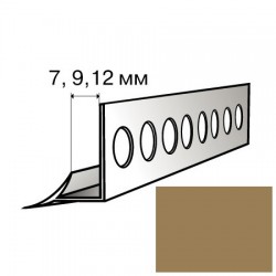 Угол внутренний для кафельной плитки 7 мм, Коричневый