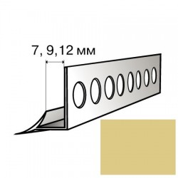 Угол внутренний для кафельной плитки 7 мм, Песочный